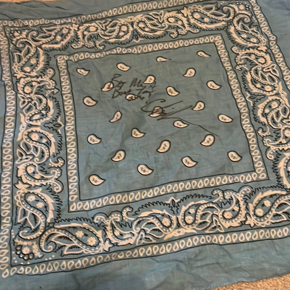 Autograph Chris Janson Bandana For Sale